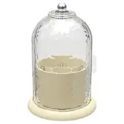 Brush Holder for Vanity Transparent Sliding Lid Vanity Organizer