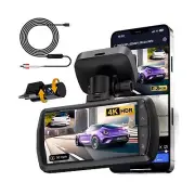 Bundle-2 Items: H22 Dual Dash Cam + Hardwire Kit USB Type-C
