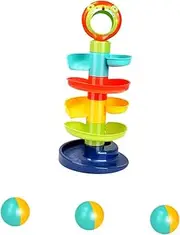 Kisangel 1 Set Educational Sliding Tower Plaything for Safe and Sturdy Puzzle with Balls for Skill Development and Fun Learning Activities Random Style
