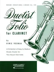Duetist Folio for Clarinet Duets Contest Sheet Music 44 Pieces Rubank Book