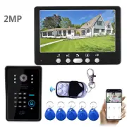 WIFI Video Intercom For Apartment Wire Doorbell Camera with Password and Unlock
