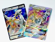 Arceus V & Vstar - Pokemon Card Lot - Black Star Promo SWSH307 + SWSH306