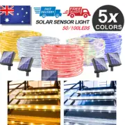 Solar Led Fairy Rope Lights String for Garden Patio Fence Balcony Camping Party