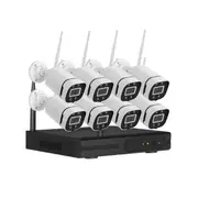 3MP Wireless CCTV Security Camera System Home IP Cameras WiFi 8CH NVR