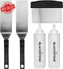 1542 Flat Top Griddle Tool Kit 5-Piece with Spatulas, Scraper, Bottle & Cookbook