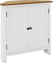 Corner Cabinet 80x33.5x78 cm Solid Oak Wood Storage Furniture Home Decor