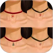 [choice of all] Christmas Choker Necklace for Women Santa Claus Choker Christmas Tree Necklace Flannel Collar Choker Party Jewelry for Girls