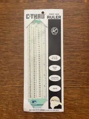 C-THRU POINT SIZE RULER 6 to 14 Pt. Scales, GA-92