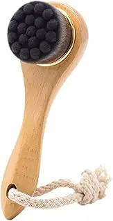 Dry Brushing Body Brush - Body Brush Lymphatic Drainagee | Dry Skin Brush | Facial Dry Brush | Scrub Cleansing Brush | Natural Bristle Wood Handle Massage Scrubber Exfoliator Tool For Nose, Jaw, Neck