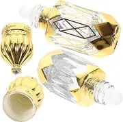 Ciieeo 2pcs Perfume Glass Roller Bottles Travel Mini Perfume Refillable Roller Container