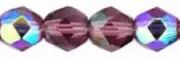 20 Amethyst AB Czech Glass Faceted Beads 8 MM