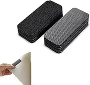 Roczential 16 Set Velcro Tape (7.5 x 2.5 Cm), Velcro Dots with Adhesive Heavy Duty, Velcro Strips for Couch Cushions, Carpet, Pedal Board (Black)