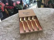 Rogers 1881 By Oneida Ltd. Silverplate Proposal 4 Demitasse Spoons In Orig Box