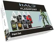 Halo Flashpoint Fanatic Paint Set: The Master Chief Paint Set, 1 Miniature & 1 Brush - Miniature paint set for Halo Flashpoint