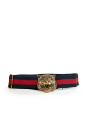 Tiger Buckle Canvas Belt