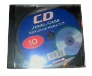 FACTORY SEALED Kensiko Systems CD DVD Black/Clear Jewel Case 10 Pack