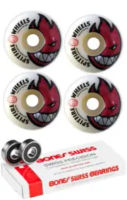 Spitfire Skateboard Wheels 63mm Bighead With Bones Swiss Bearings