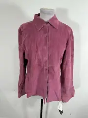 Margaret Godfrey 100% Genuine, Leather, Pink Jacket Size 14 gorgeous, and light