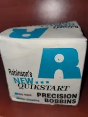 Robinson's Quickstart Prewound Thread Bobbins Gray New Box