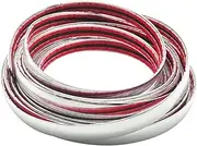 MUCKLILY Car Door Trim Strip Silver Scratch Collision Protection Easy Installation Noise Isolating Automobile Door Protector