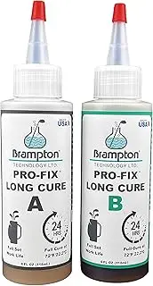 Brampton PRO-FIX Long Cure Golf Epoxy - Full Set Work Life - Extra Strength - Golf Epoxy for All Golf Shafts, Golf Heads, Drivers, Putters, and Irons - Engineered for The Golf Industry (8 oz Kit)
