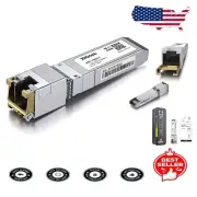 Versatile SFP+ to RJ45 CAT.6a Copper Transceiver - 30m Reach for Multiple Brands