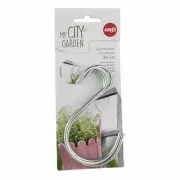 Emsa accessory hook for railing set of 3 garden holder bracket aluminum 11 cm