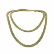 Skagen Women Necklace Collier Silver Stainless Steel Mesh Gold JNSG037L NEW