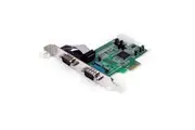StarTech PEX2S553 Serial Adapter - Low-profile Plug-in Card - PCI Express - PC, Mac, Linux - 2 x Number of Serial Ports External PEX2S553