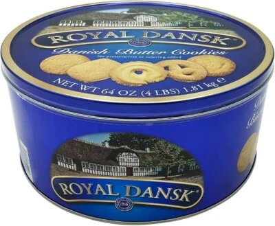 NEW Royal Dansk Danish Butter Cookies 1.81 kg Delicious Buttery Biscuits Tin!