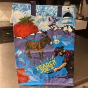 Trader Joe's Reusable Shopping Grocery Bag San Francisco No CA Golden Gate NWT