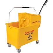 21Qt. Molded Plastic Mop Bucket With Wringer HHMB20L SIM Supply, Inc. HHMB20L