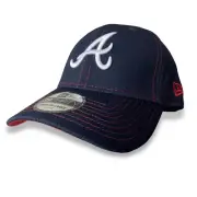 Atlanta Braves MLB New Era Navy Team Neo 39THIRTY Flex Hat