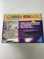 New Hometech HTS4 4-Way Stereo Speaker Selector
