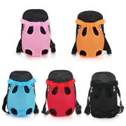Outdoor Pet Backpack Adjustable Cat Dog Carrier Bag Portable Travel Chest Bag.