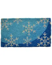 Imports Decor Blue Flakes Hand-Made Doormat