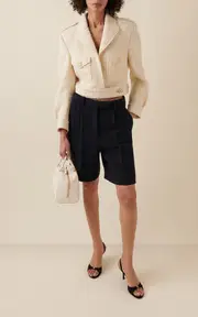 [Givenchy] Tailored Wool-Blend Tweed Shorts