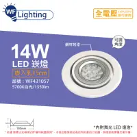 在飛比找momo購物網優惠-【DanceLight 舞光】LED 14W 5700K 白