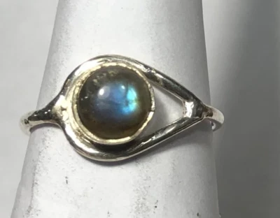 Labradorite Sterling silver ring size 14 (ER53i)