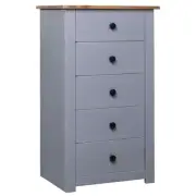 vidaXL Sideboard Grey 46x40x89 cm Pine Panama Range BMG