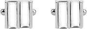 [JYHLSHBA] Cufflinks For Men 1 Pair Of Square Zircon Cufflinks Men'S French Shirt Suit Cufflinks Armpins