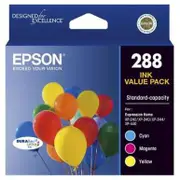 Epson 288 Cyan, Magenta, Yellow Ink Cartridge (Original)