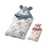 在飛比找ETMall東森購物網優惠-Colorland-新生兒包巾 嬰兒防驚跳保暖睡袋 秋冬加厚