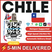 [eSIM] Chile eSIM e-SIM card Travel Sim card Tarjeta eSIM Dato Data only A+
