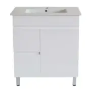 750*460*850mm White ployurethane MDF Freestanding Vanity