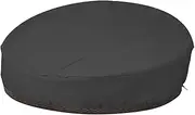 J&C Outdoor Daybed Cover Beige Round Garden Furniture Cover 90 Inches Dust-Proof and Waterproof Full Protection for Outside Patio Furniture Cover (Black)