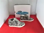 Aqua College Glady Waterproof Wedge Sneakers $120 US Size 7 1/2 Grey Camo -#317