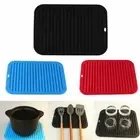 Non-Slip Counter Silicone Heat Resistant Trivet Mat Protector for Hot Dish Table