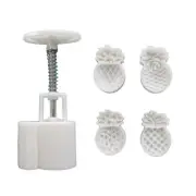Pineapple Shape Moon Cake Mold Cookie Stamps Hand Pressure Mooncake Baking Tool