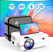 Projector, ROVOMKO Projector with WiFi and Bluetooth 4K Support, 13000 Lumens,2.